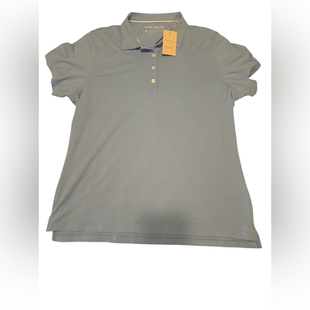 Peter Millar Women's Button Down Shirt in Light Gray